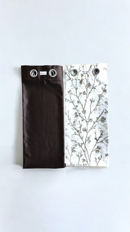 Silken Bloom Trio curtains set of 3 pieces